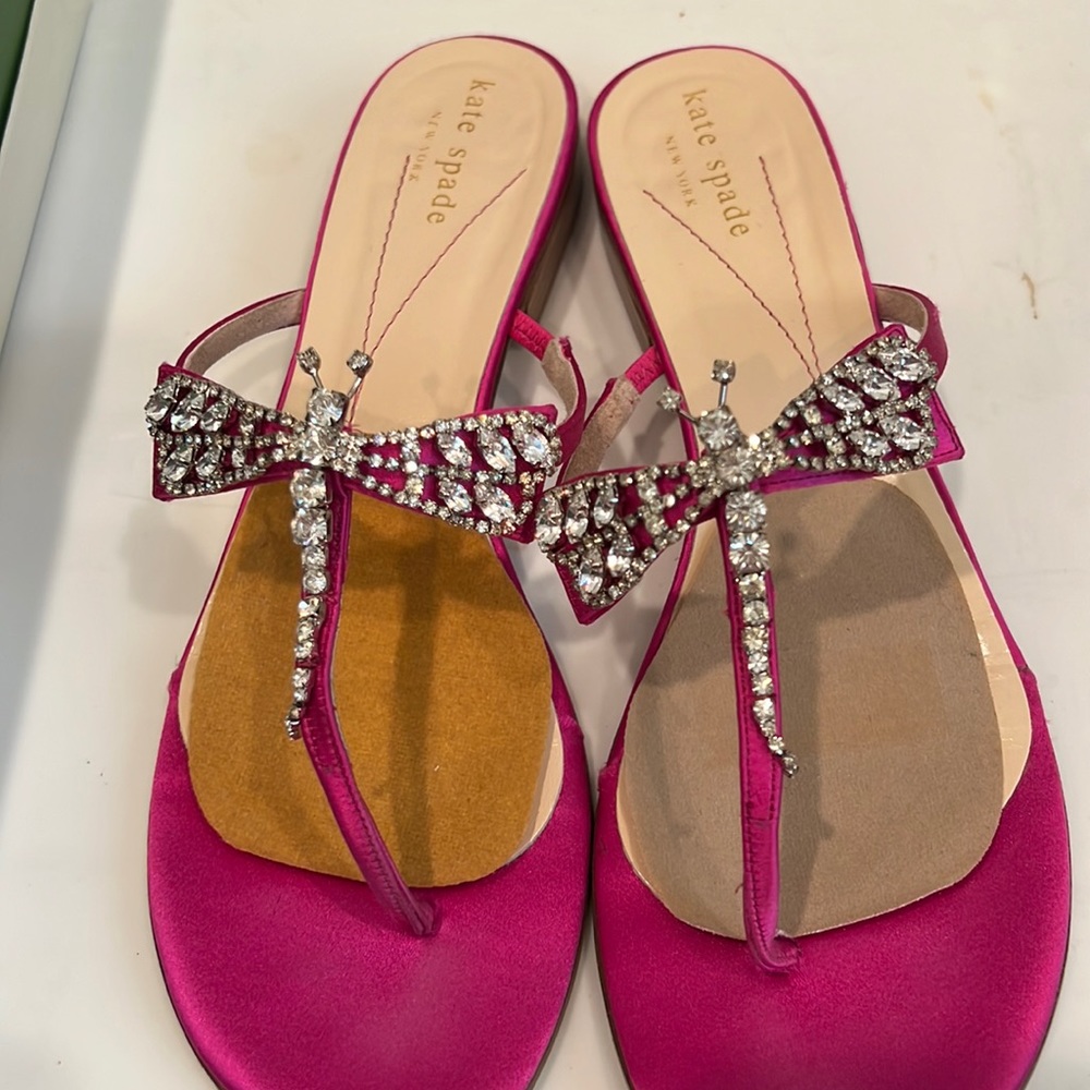 Kate Spade fuchsia sandals. Size 8 M